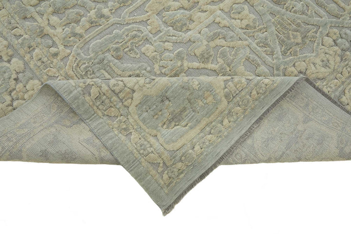 9x11 Hand-Knotted Wool Oushak Rug - 47787