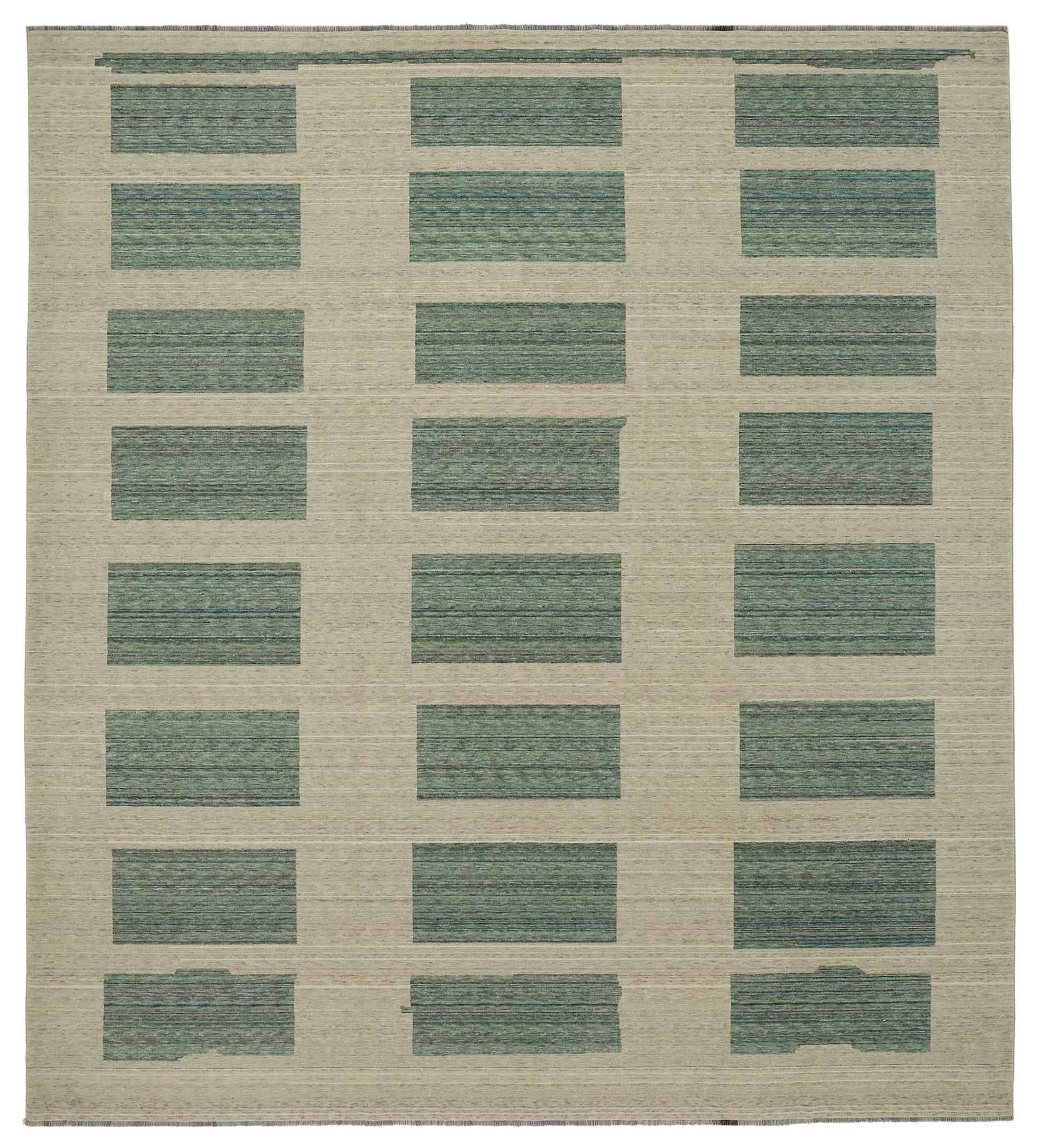 9x10 Hand-Knotted Wool Oushak Rug - 47788