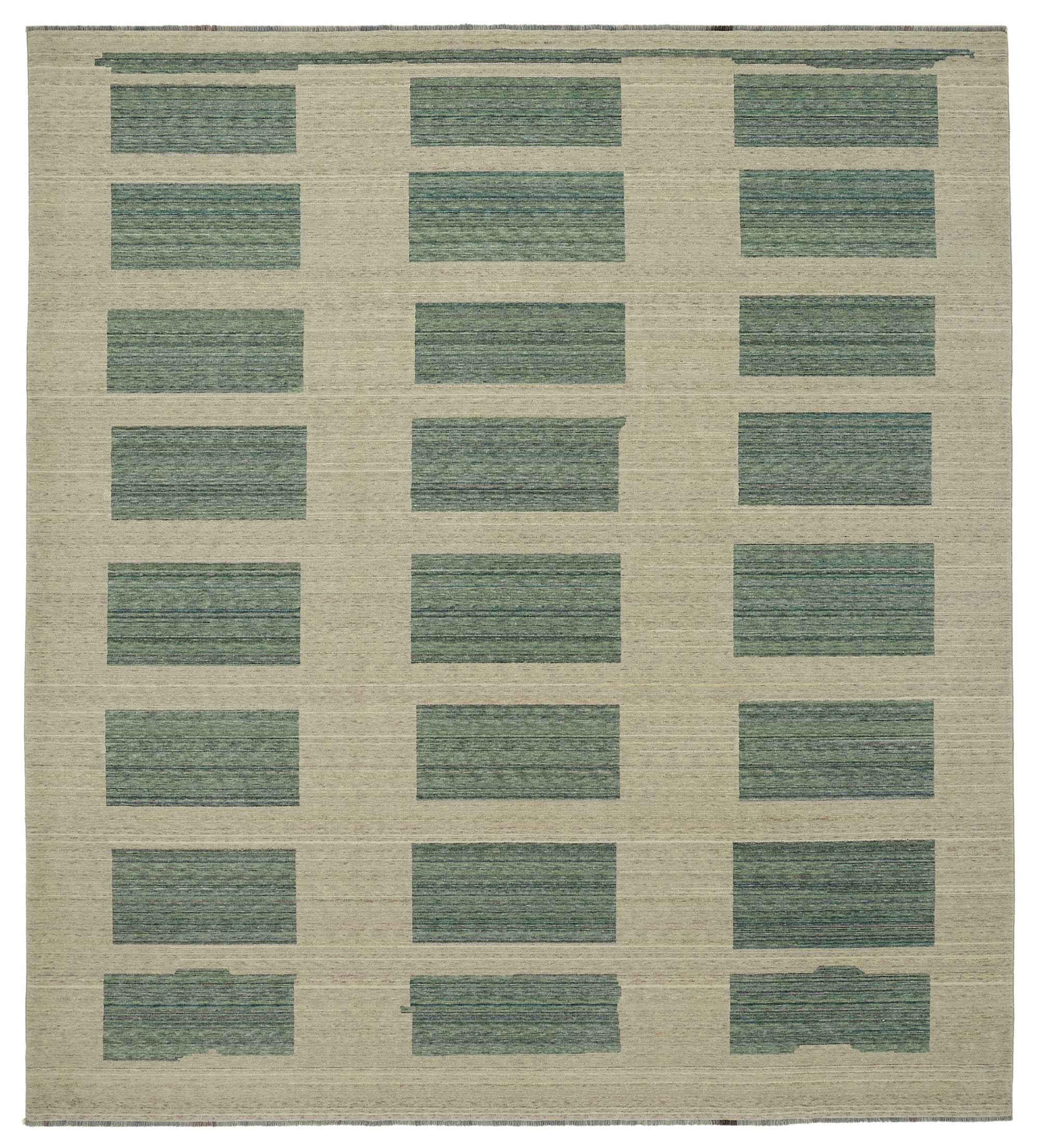 9x10 Hand-Knotted Wool Oushak Rug - 47788