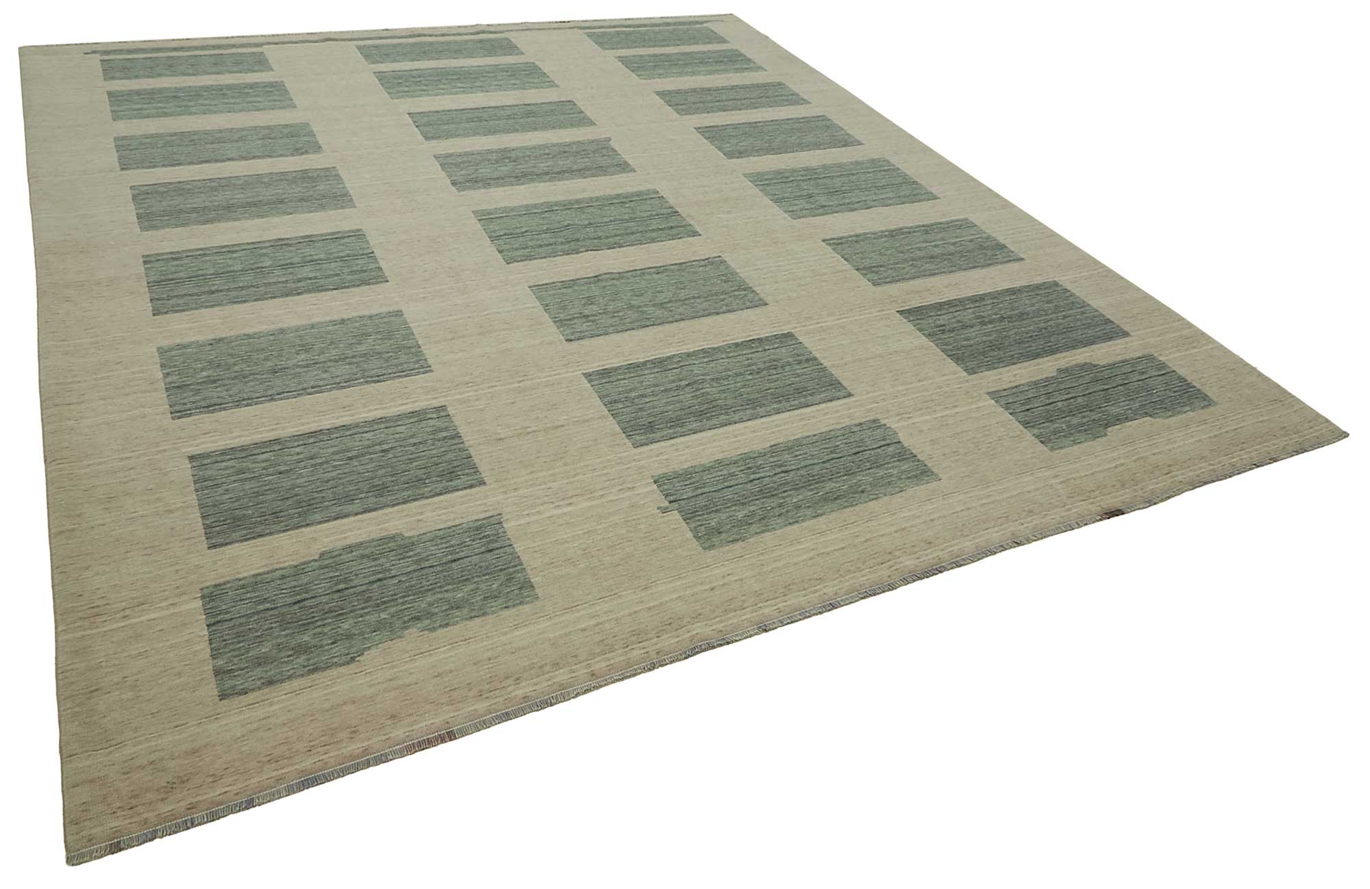 9x10 Hand-Knotted Wool Oushak Rug - 47788