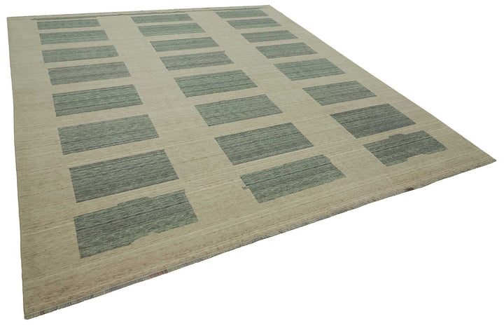 9x10 Hand-Knotted Wool Oushak Rug - 47788