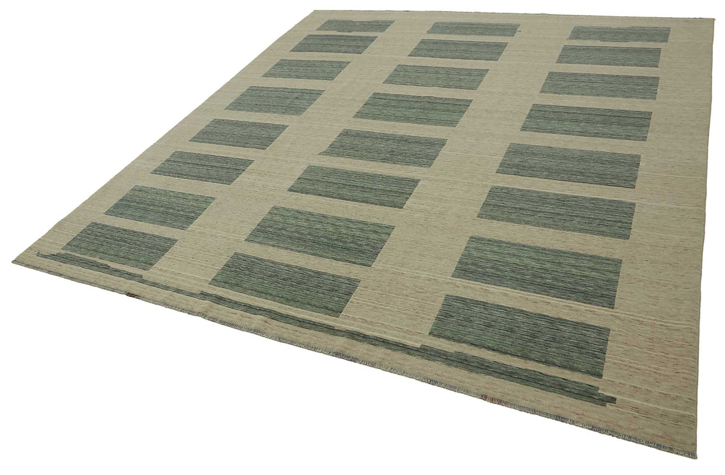 9x10 Hand-Knotted Wool Oushak Rug - 47788