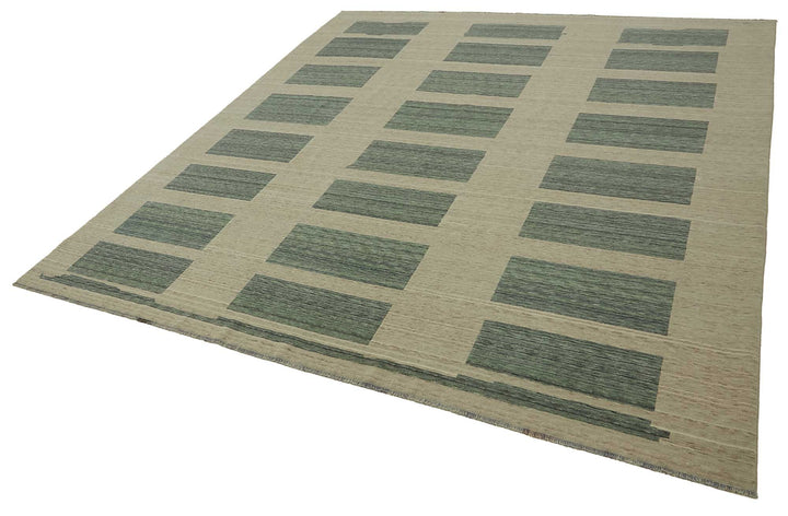 9x10 Hand-Knotted Wool Oushak Rug - 47788