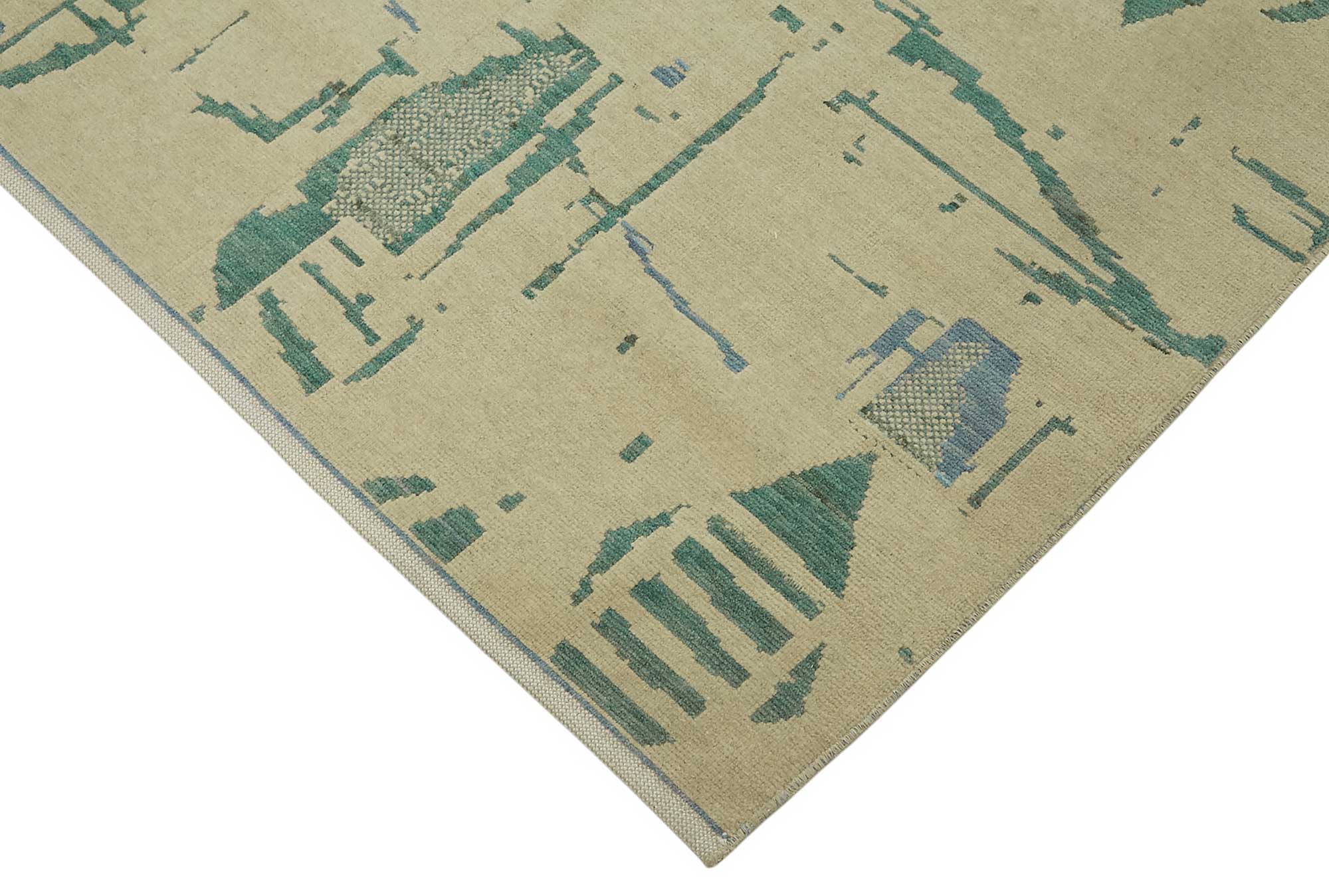 8x12 Hand-Knotted Wool Oushak Rug - 47789
