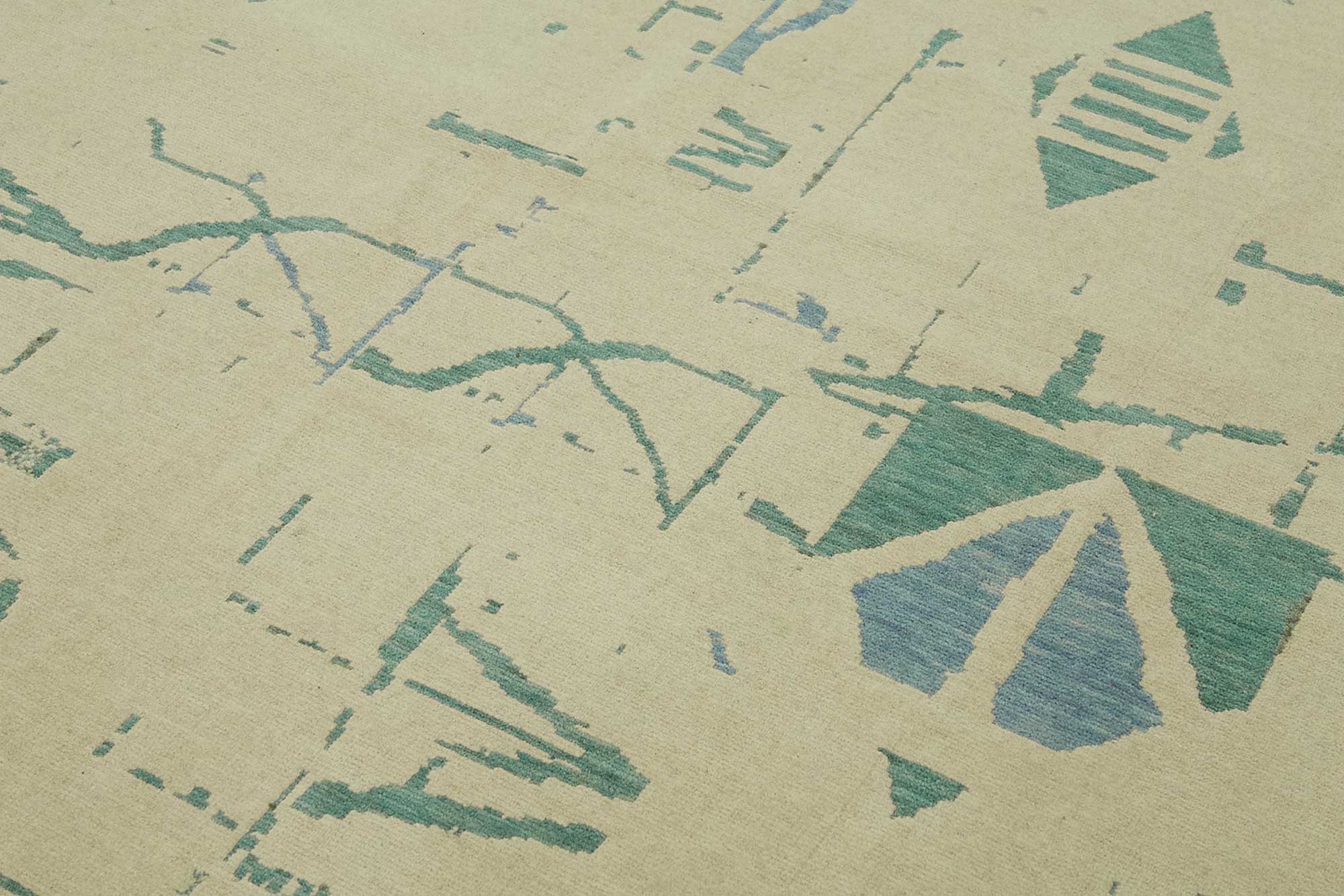8x12 Hand-Knotted Wool Oushak Rug - 47789