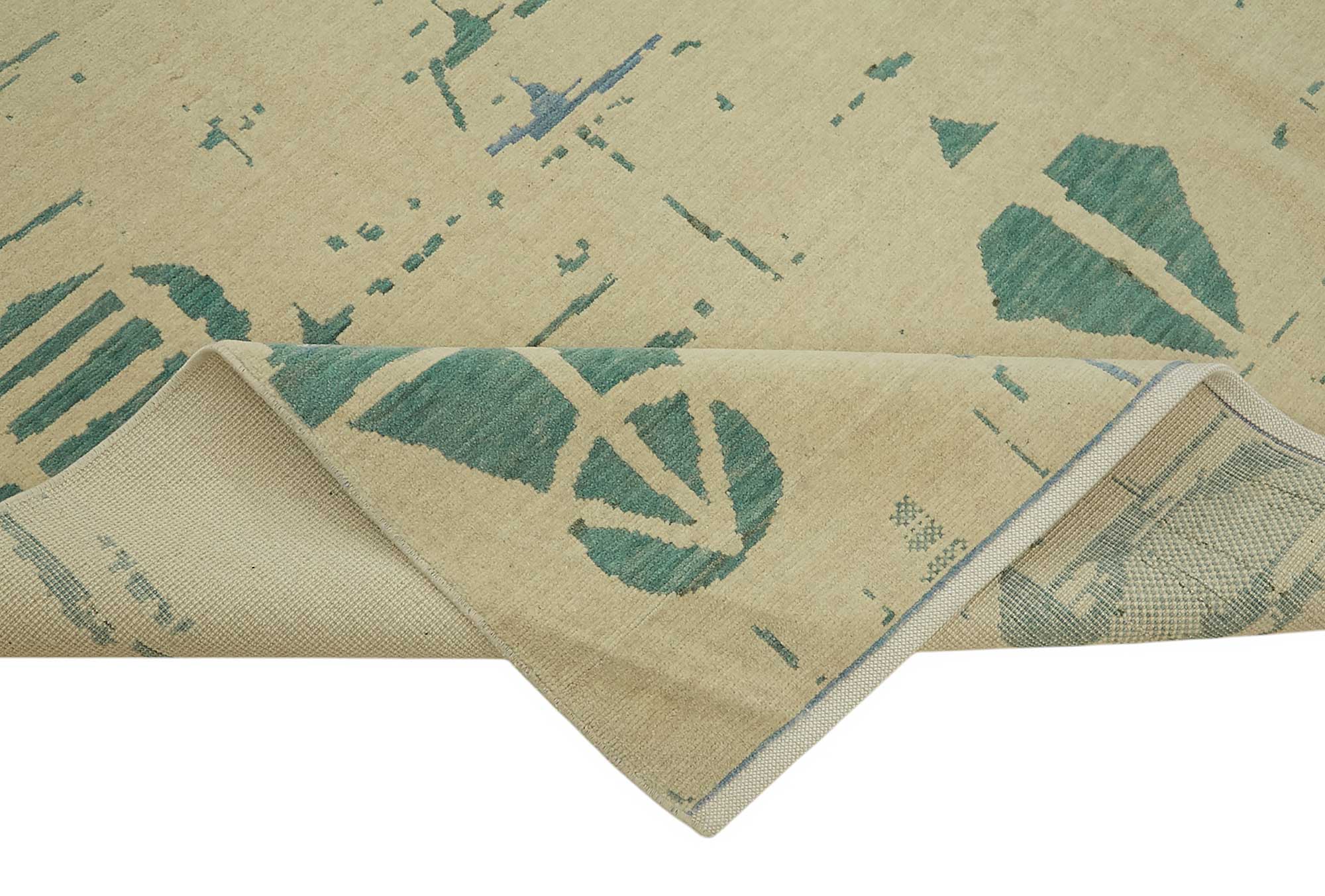 8x12 Hand-Knotted Wool Oushak Rug - 47789