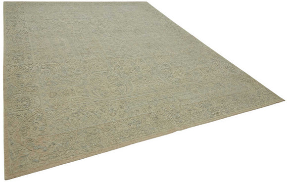 9x11 Hand-Knotted Wool Oushak Rug - 47791