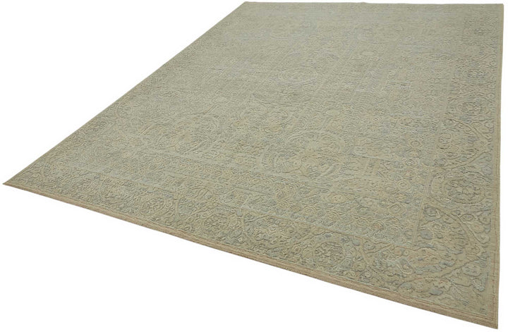 9x11 Hand-Knotted Wool Oushak Rug - 47791
