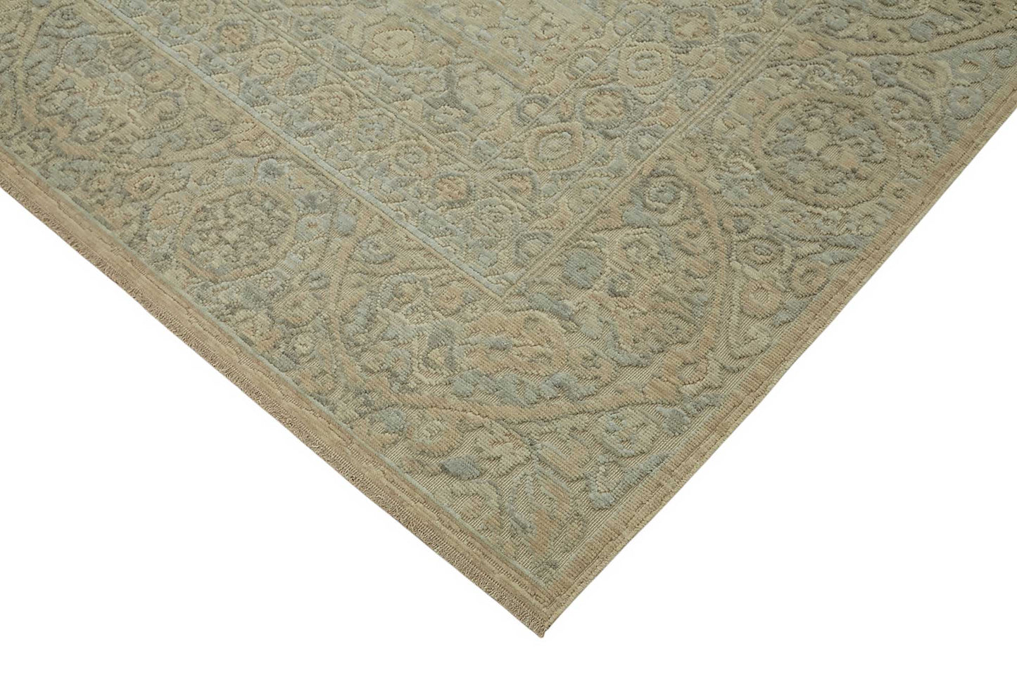 9x11 Hand-Knotted Wool Oushak Rug - 47791