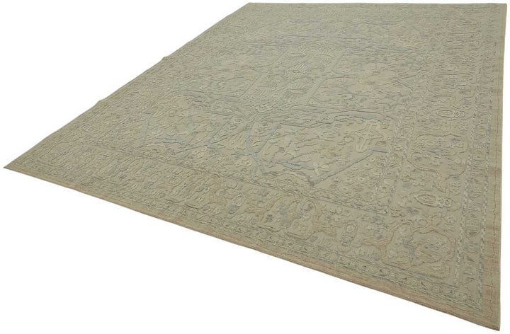 9x11 Hand-Knotted Wool Oushak Rug - 47792