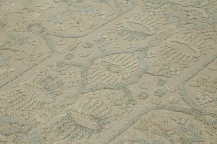 9x11 Hand-Knotted Wool Oushak Rug - 47792