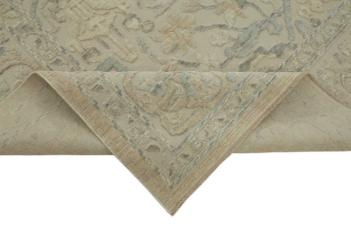 9x11 Hand-Knotted Wool Oushak Rug - 47792