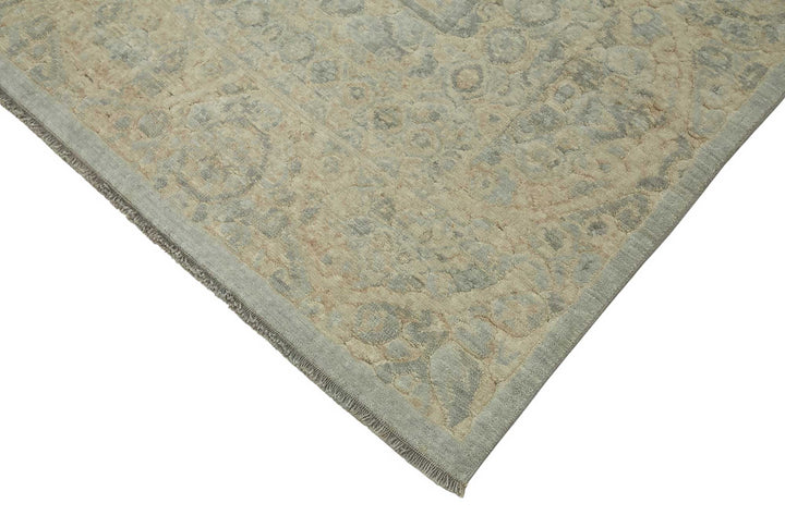 8x11 Hand-Knotted Wool Oushak Rug - 47796