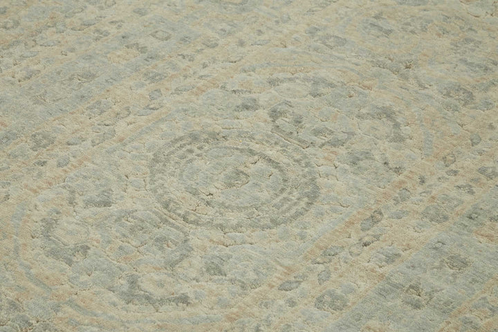 8x11 Hand-Knotted Wool Oushak Rug - 47796