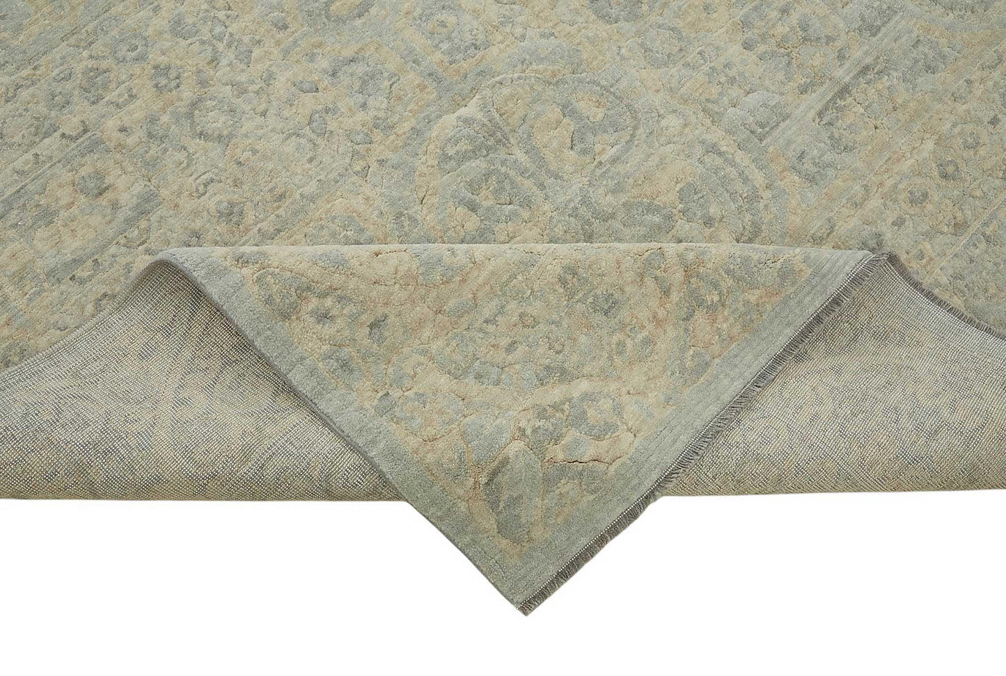 8x11 Hand-Knotted Wool Oushak Rug - 47796