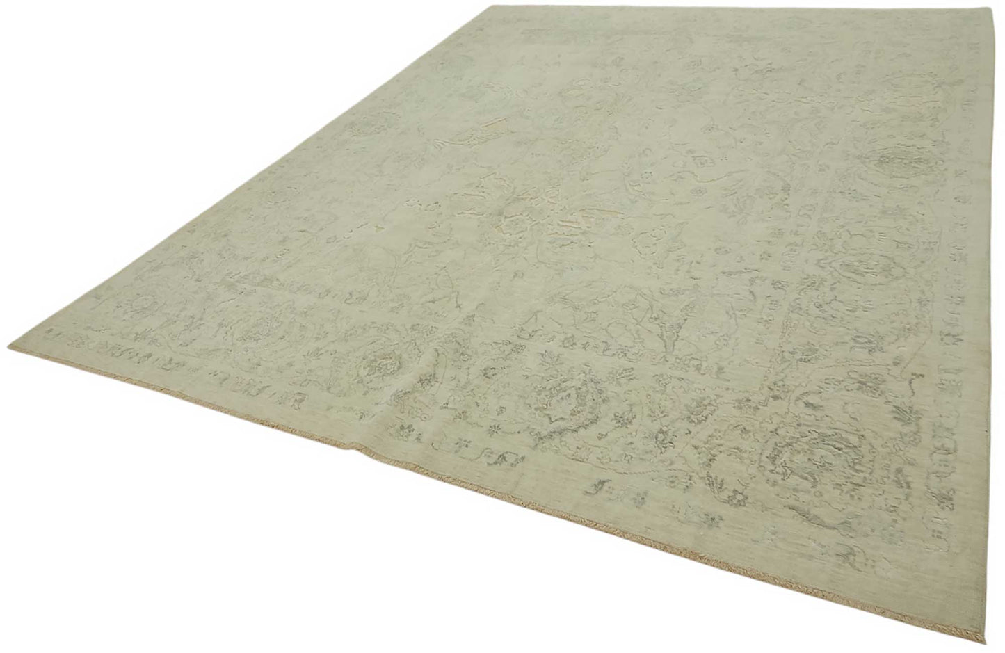 9x12 Hand-Knotted Wool Oushak Rug - 47799