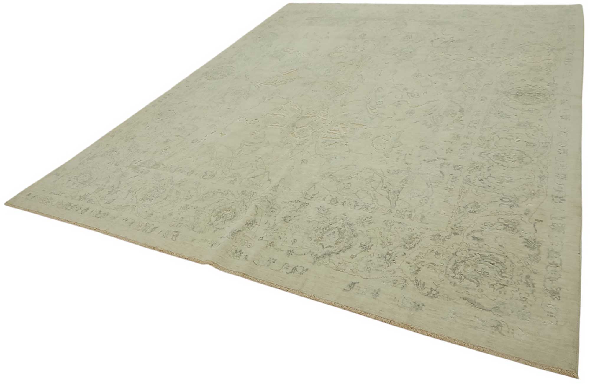 9x12 Hand-Knotted Wool Oushak Rug - 47799