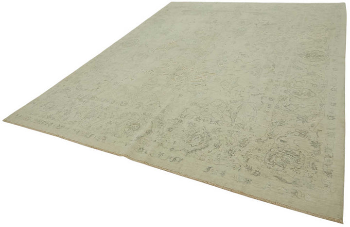 9x12 Hand-Knotted Wool Oushak Rug - 47799