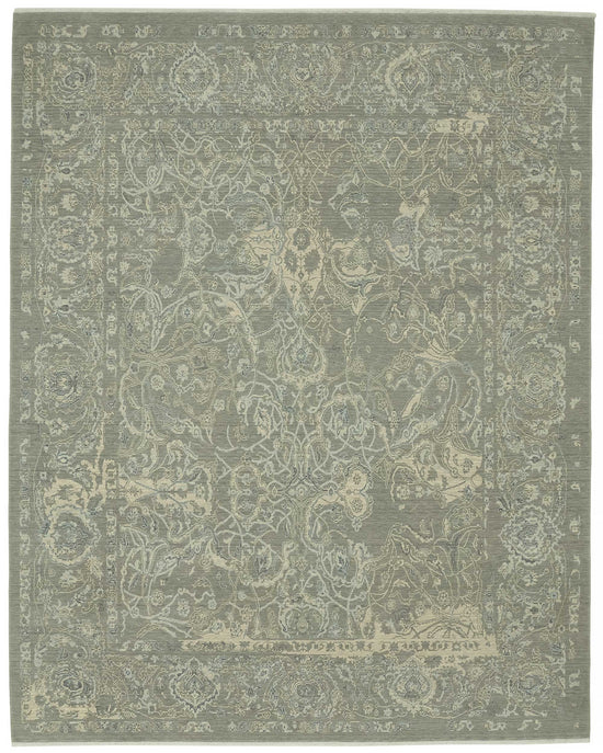 9x12 Hand-Knotted Wool Oushak Rug - 47800