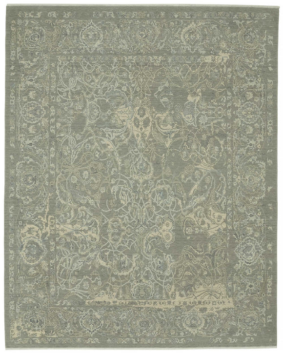 9x12 Hand-Knotted Wool Oushak Rug - 47800