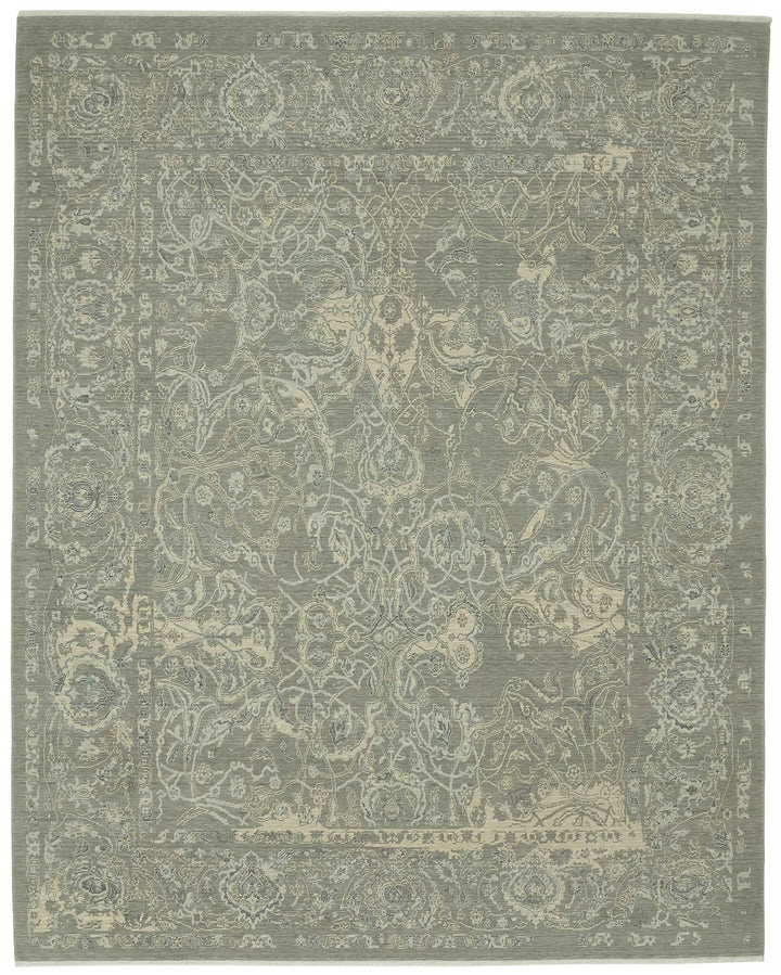9x12 Hand-Knotted Wool Oushak Rug - 47800