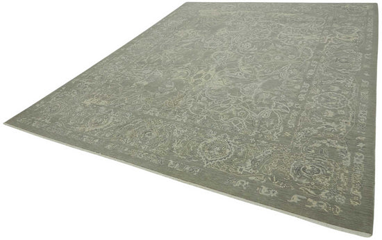 9x12 Hand-Knotted Wool Oushak Rug - 47800