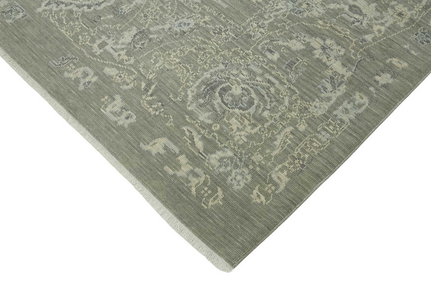 9x12 Hand-Knotted Wool Oushak Rug - 47800