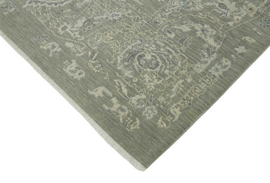 9x12 Hand-Knotted Wool Oushak Rug - 47800