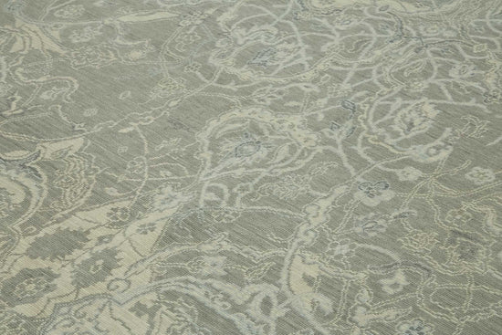 9x12 Hand-Knotted Wool Oushak Rug - 47800