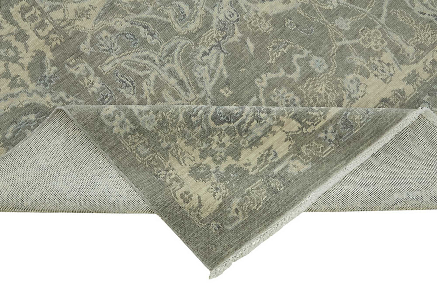 9x12 Hand-Knotted Wool Oushak Rug - 47800