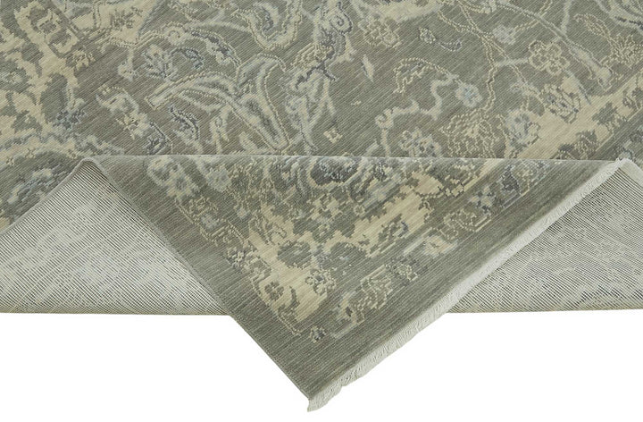 9x12 Hand-Knotted Wool Oushak Rug - 47800