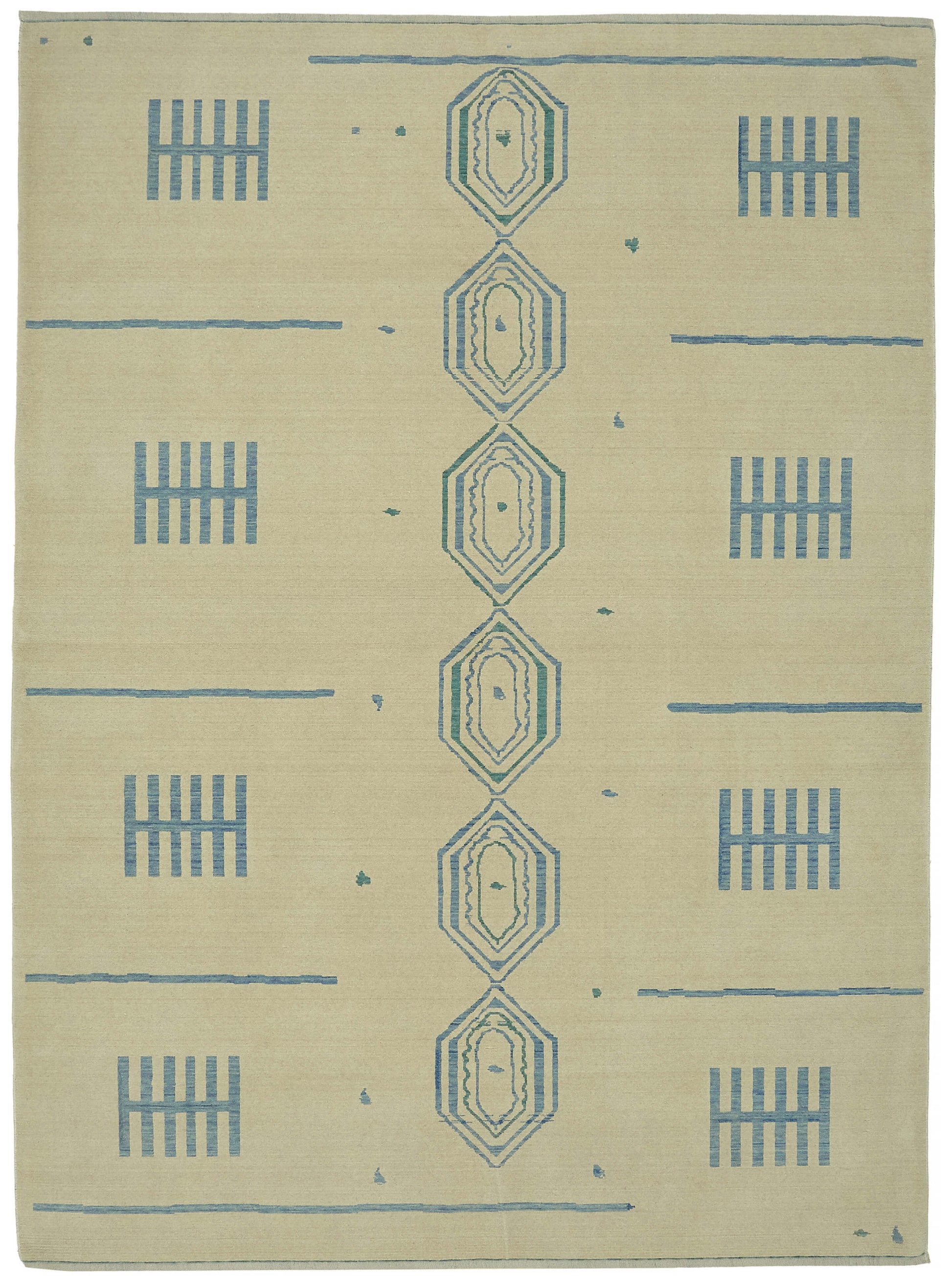 9x11 Hand-Knotted Wool Oushak Rug - 47801