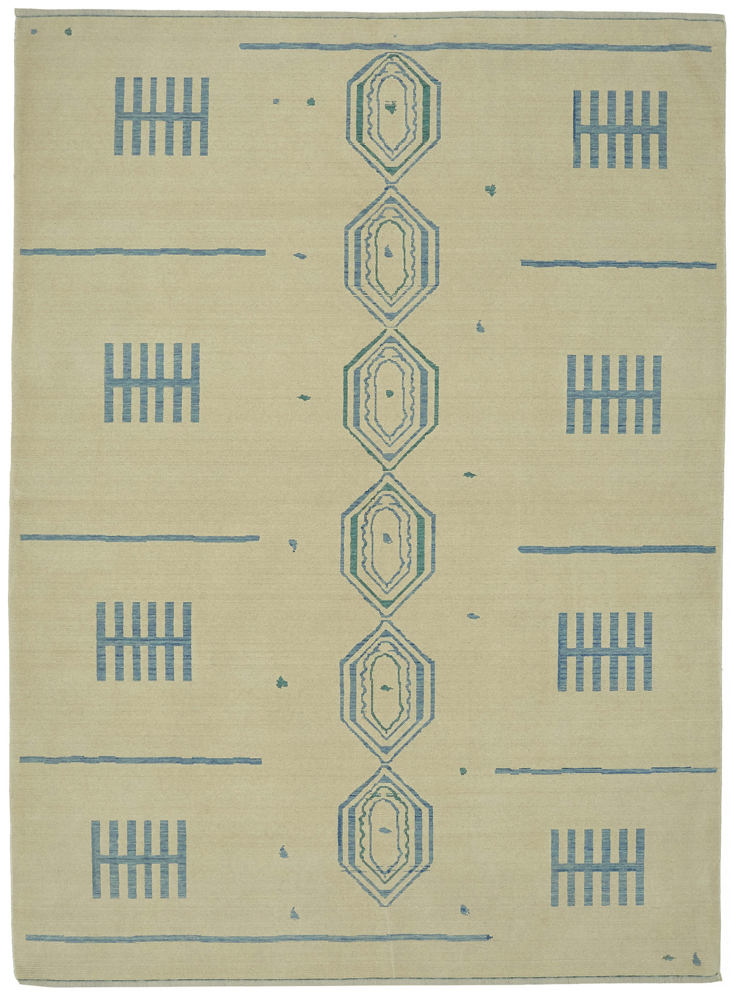 9x11 Hand-Knotted Wool Oushak Rug - 47801