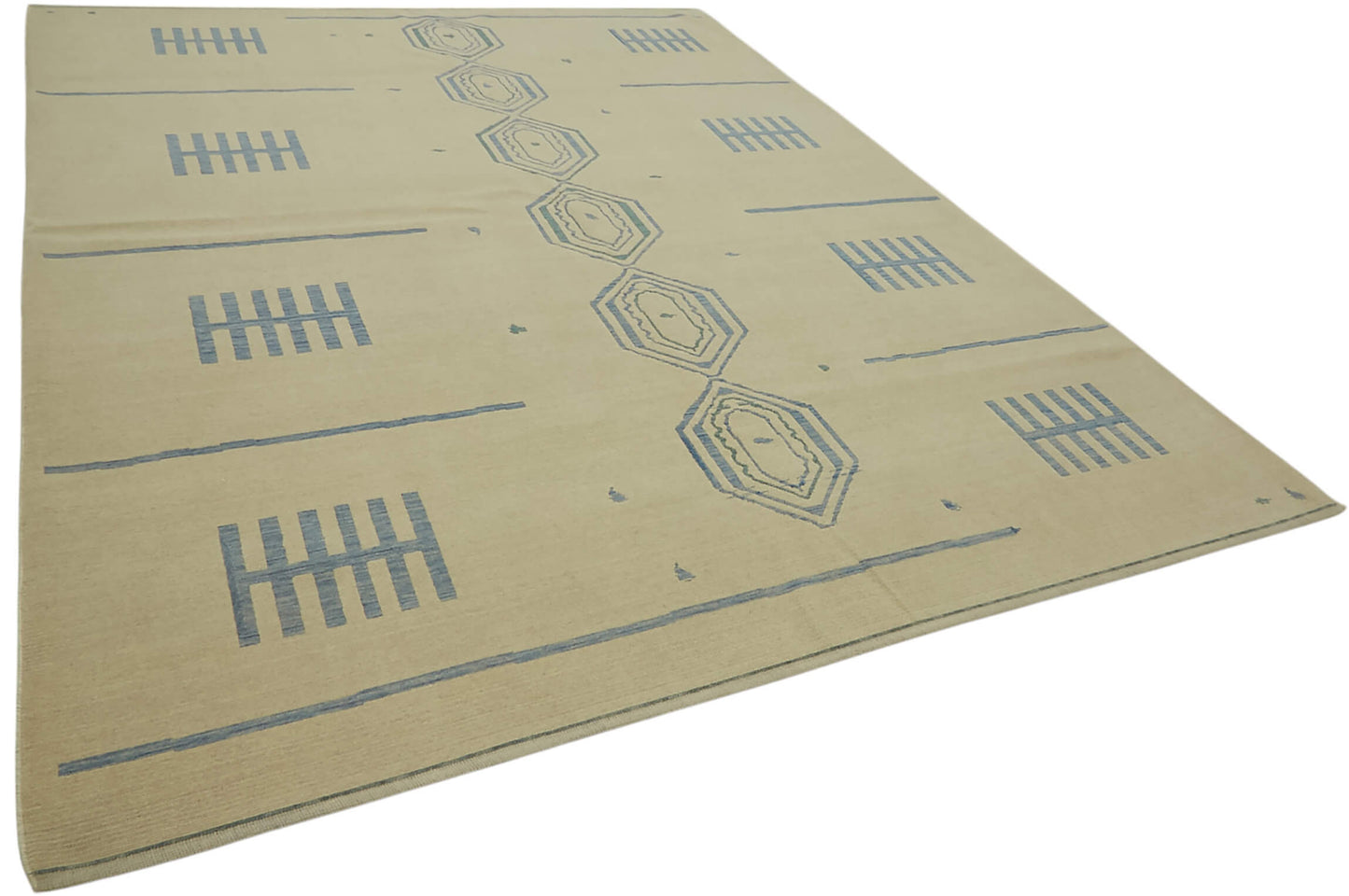 9x11 Hand-Knotted Wool Oushak Rug - 47801