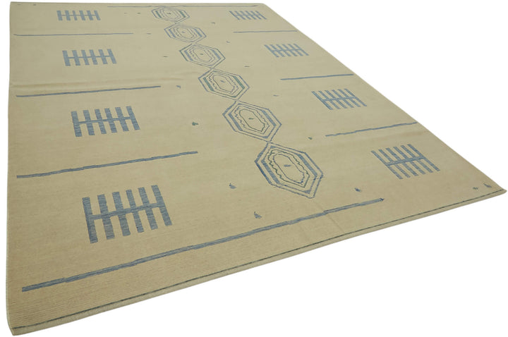 9x11 Hand-Knotted Wool Oushak Rug - 47801