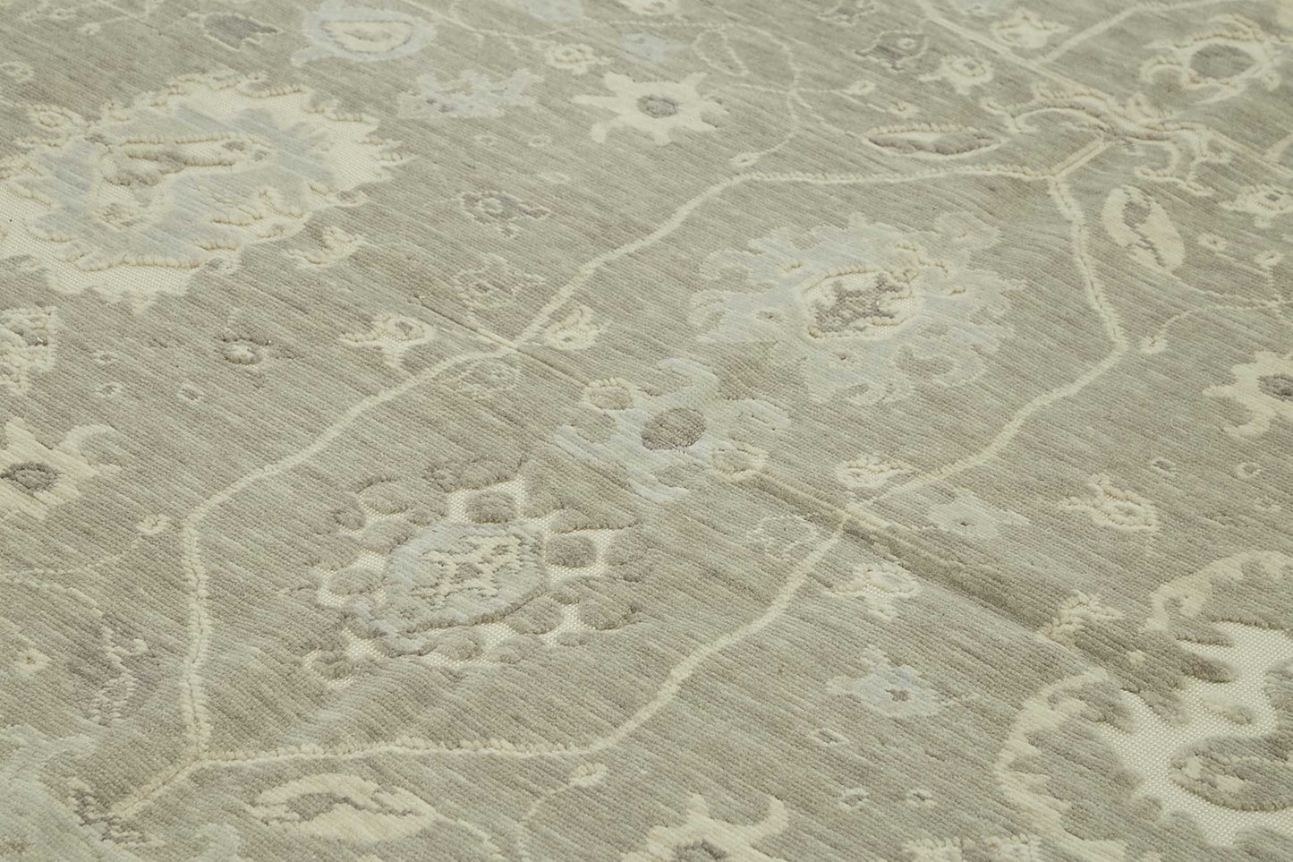 9x11 Hand-Knotted Wool Oushak Rug - 47802