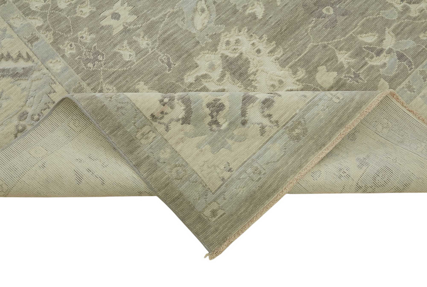 9x11 Hand-Knotted Wool Oushak Rug - 47802