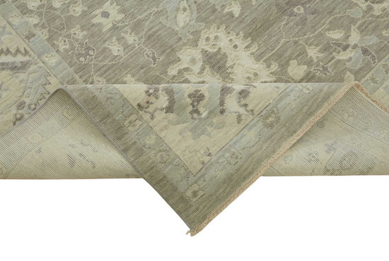 9x11 Hand-Knotted Wool Oushak Rug - 47802