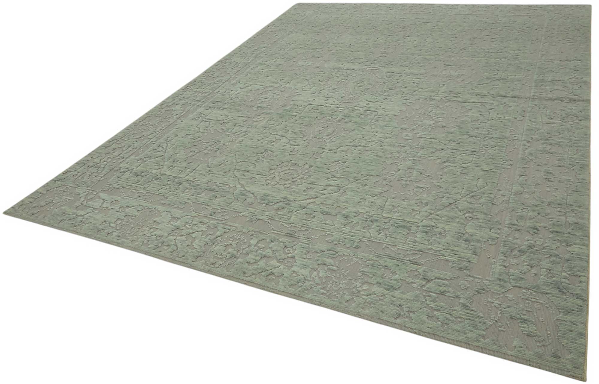 8x12 Hand-Knotted Wool Oushak Rug - 47805