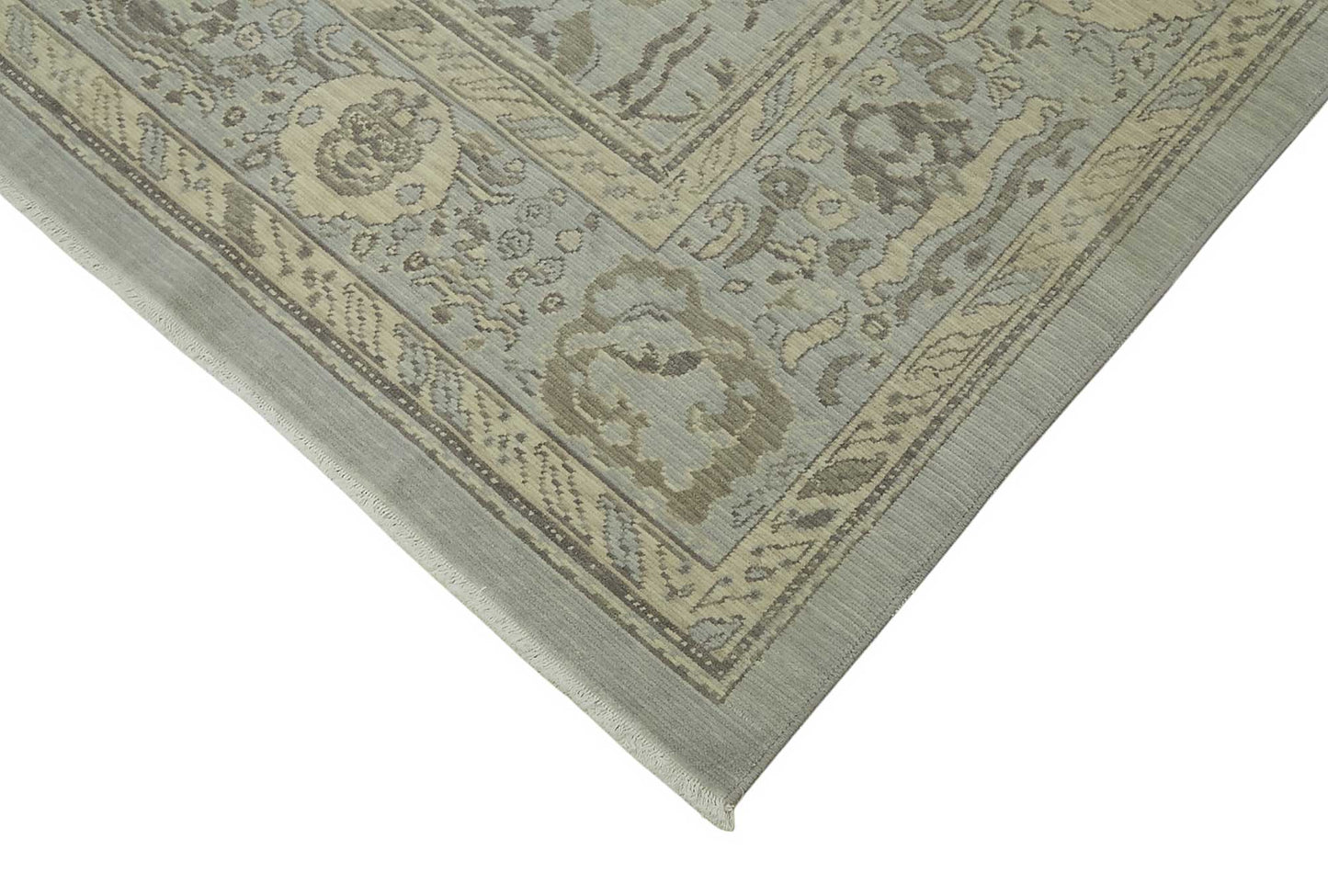 9x12 Hand-Knotted Wool Oushak Rug - 47806