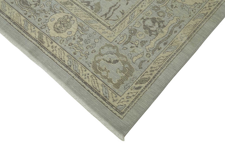 9x12 Hand-Knotted Wool Oushak Rug - 47806