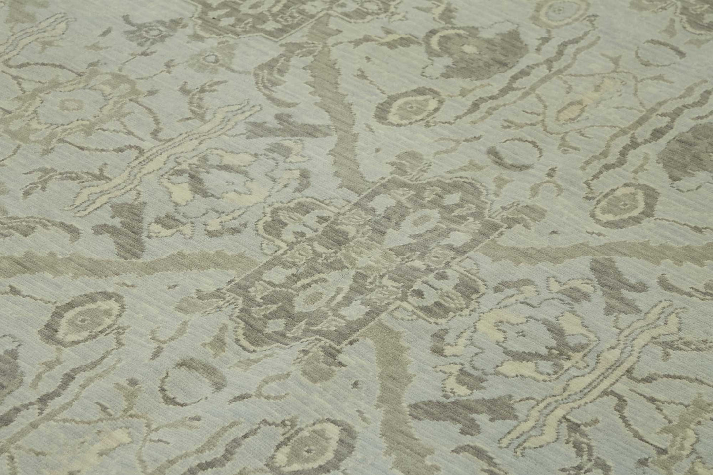 9x12 Hand-Knotted Wool Oushak Rug - 47806