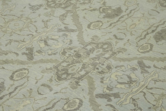 9x12 Hand-Knotted Wool Oushak Rug - 47806