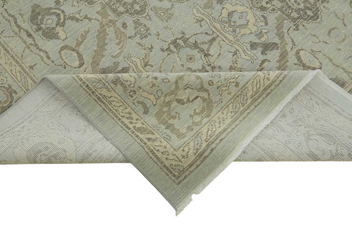 9x12 Hand-Knotted Wool Oushak Rug - 47806