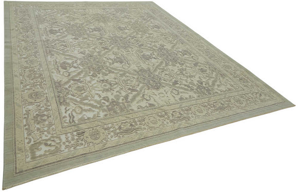 9x12 Hand-Knotted Wool Oushak Rug - 47807