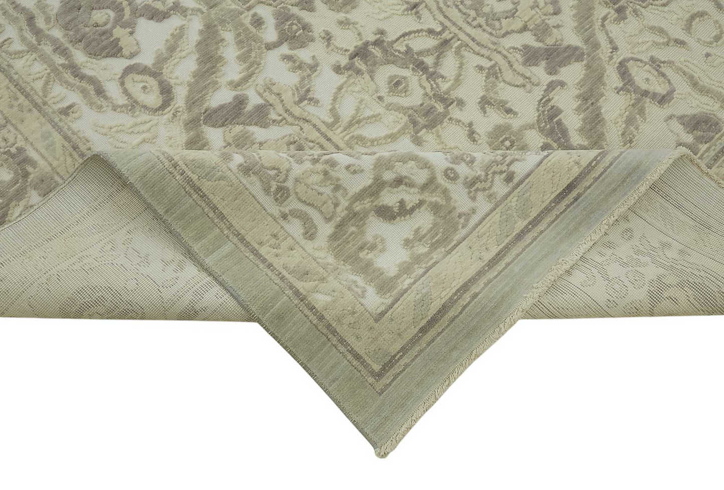 9x12 Hand-Knotted Wool Oushak Rug - 47807