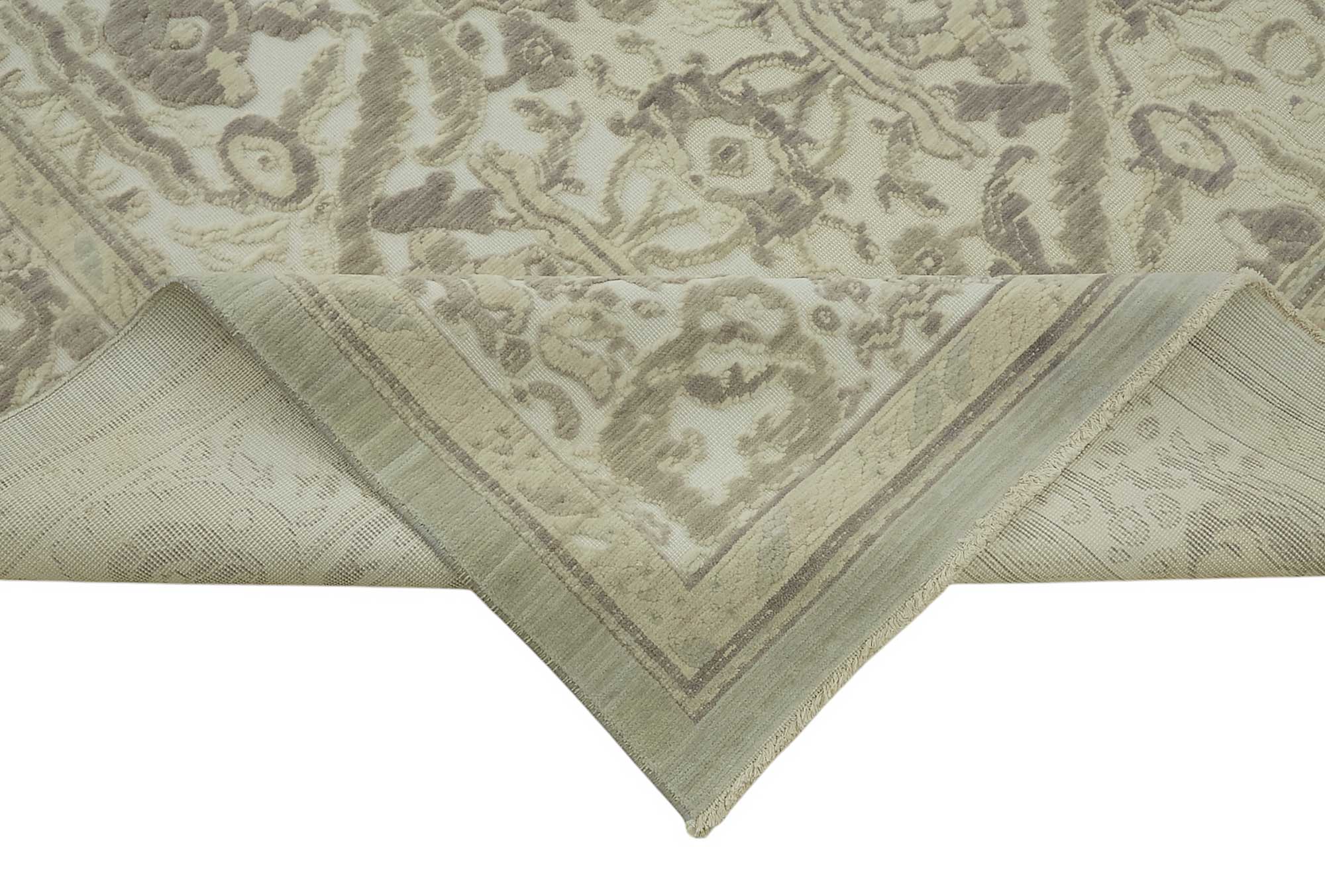 9x12 Hand-Knotted Wool Oushak Rug - 47807