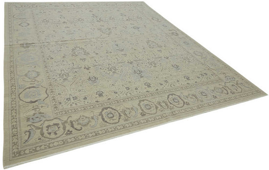 9x11 Hand-Knotted Wool Oushak Rug - 47808