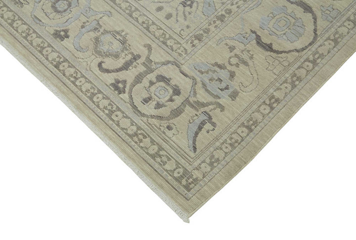 9x11 Hand-Knotted Wool Oushak Rug - 47808