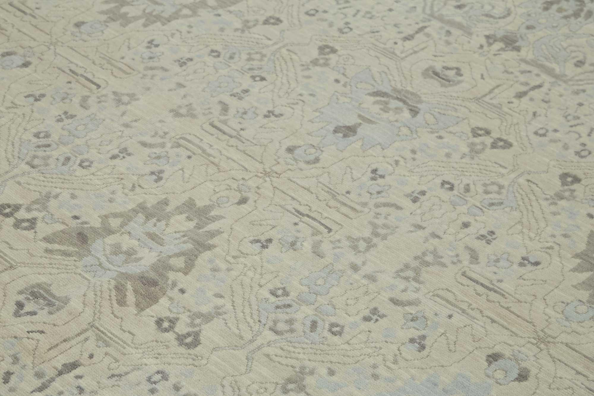 9x11 Hand-Knotted Wool Oushak Rug - 47808